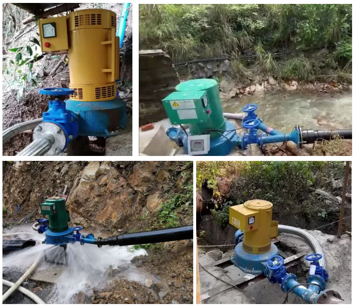 3KW-100KW Water Power Generator Double Nozzle Pelton Turbine Hydraulic Turbine Pelton Wheel Small