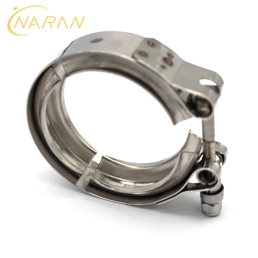 
Quick release SS304 Stainless Steel V-band clamp With flanges Kit Exhaust System 