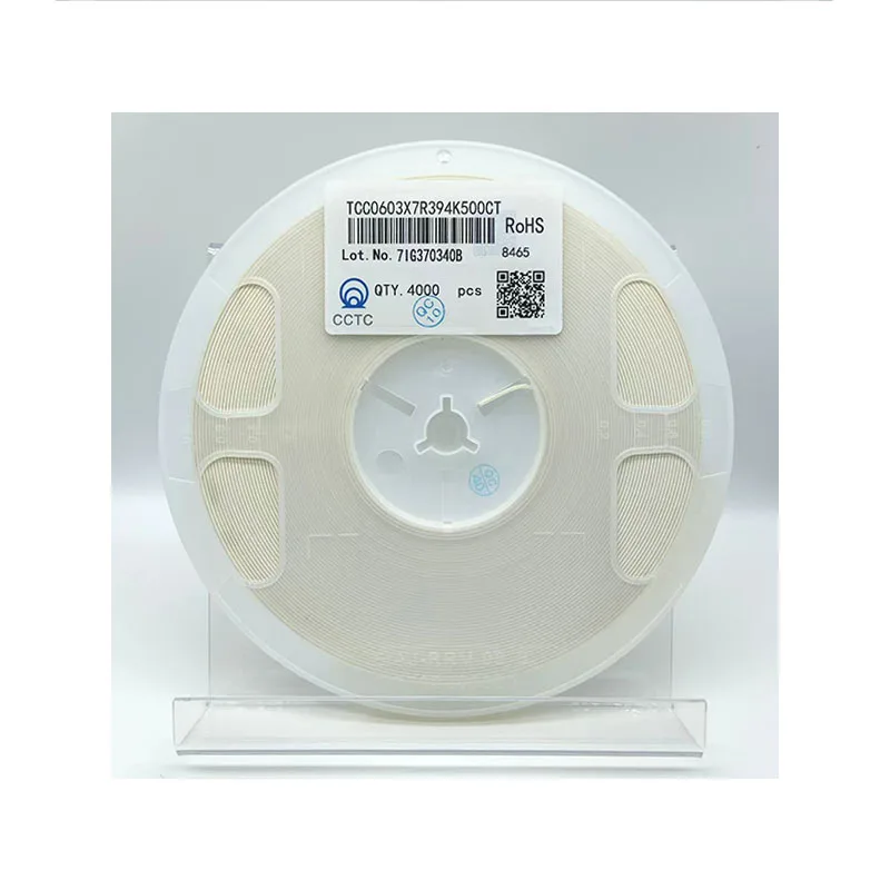 Керамические конденсаторы Cultilayer CCTC TCC0603X7R394K500CT SMT 0603/1608 X7R 390nF 50V прецизионный конденсатор поверхностного монтажа