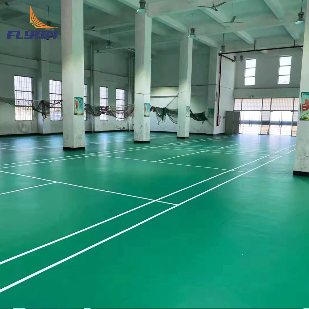 High Quality PVC Badminton Court Flooring Outdoor Gymnasium Event Competition Mat Carpet for Playground and Volleyball Sports