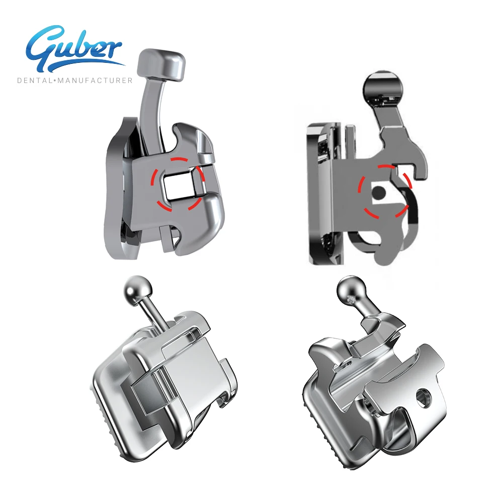 Ortho Dental consumables MIM ortodoncia bracket autoligado brace metal roth convention brackets self ligating bracket orthodon