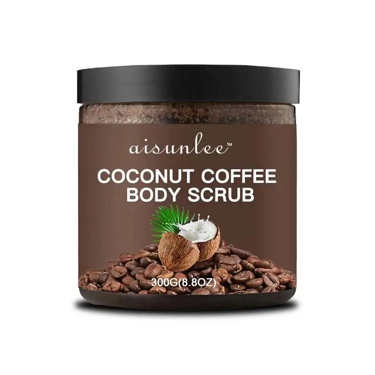 Whitening coffee Body Scrub natural organic brightening scented Deep Cleansing
