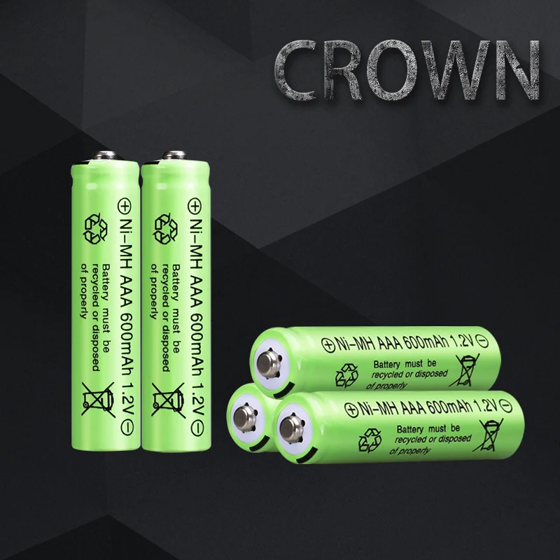 CROWN C Factory Direct Supply  NI-CD 700mAh 1.2V Rechargeable AAA Batteries