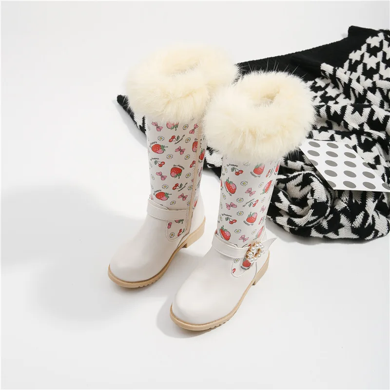 Лидер продаж, зимняя детская обувь Springway, теплые ботинки для девочек, детские длинные кожаные ботинки