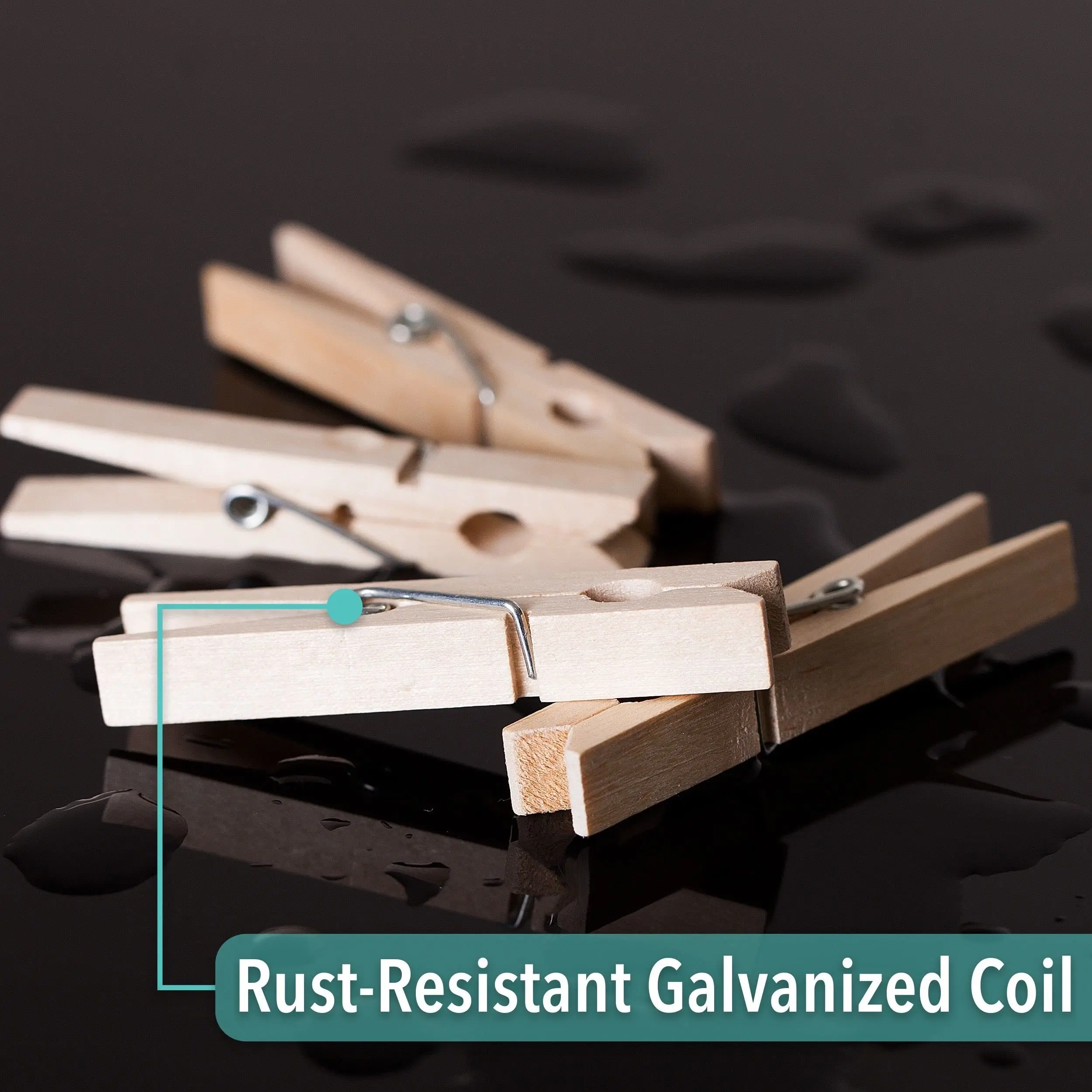 Large Number of Wholesale Natural Wooden Clothespins Rust Resistant Clothes Pins Crafts