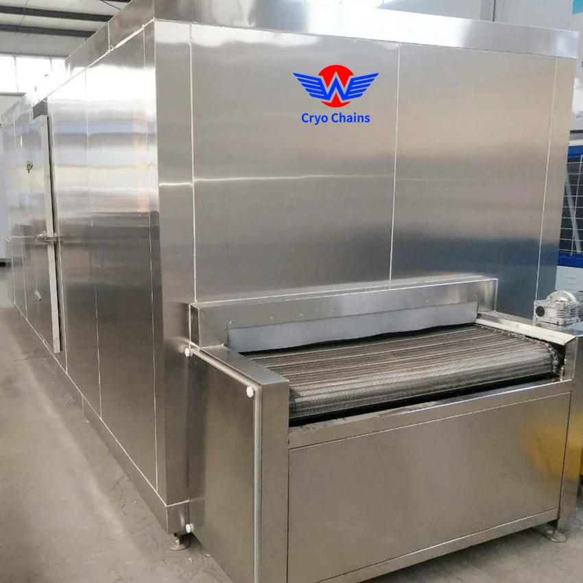 Freon быстрая замораживание фруктов и овощей обработка iqf туннельный контейнер для быстрого замораживания мяса