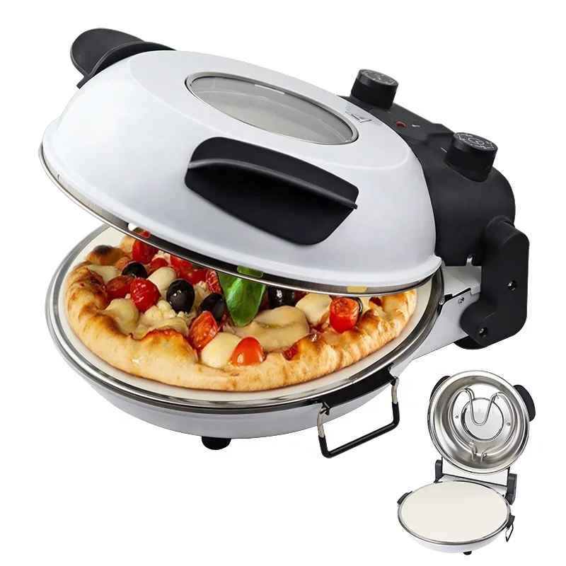 Aifa Electric 12 Inch Hot Sell With Temperature Time Control Glass Window Arabic Bread Pizza Maker