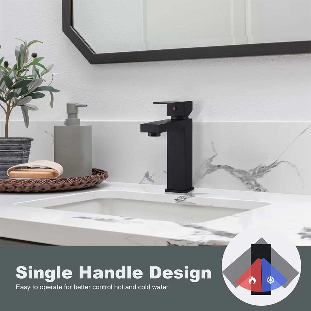 304 Sus PVD Bathroom Vanity Faucets Wash Basin Mixer Taps Bathroom Basin Sink Faucets