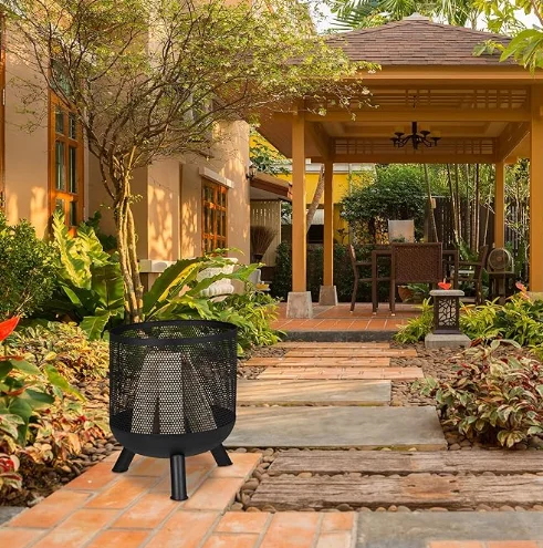 2024 Stylish And Simple Portable Charcoal Grill Stove Fireplace With Heat With Fire Poker