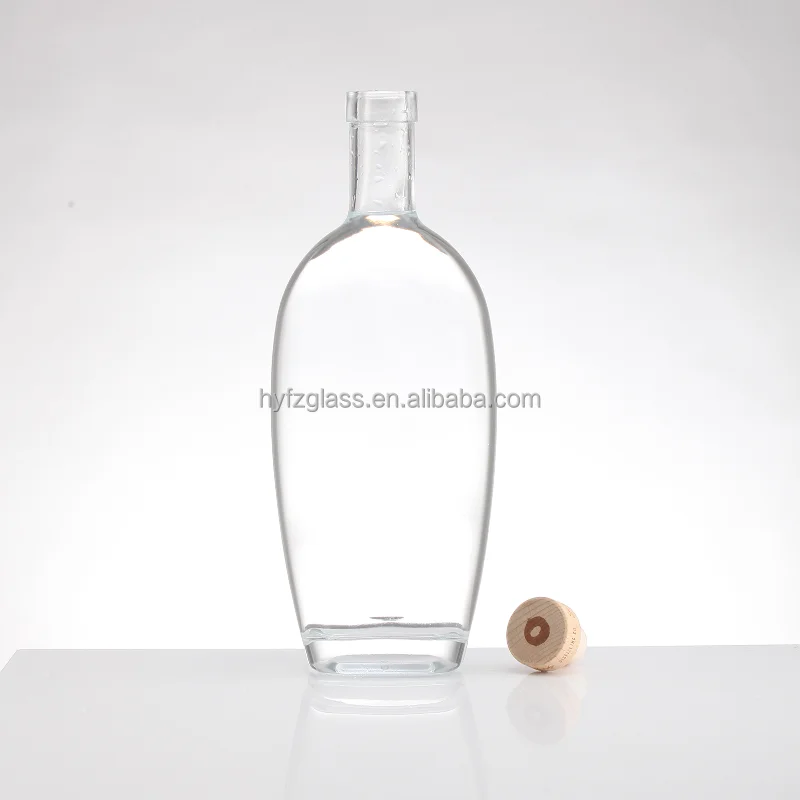 Factory Empty Whiskey Bottle 500ml 750ml Transparent Glass Bottle Liquor Wine Whisky Vodka Tequila Bottle