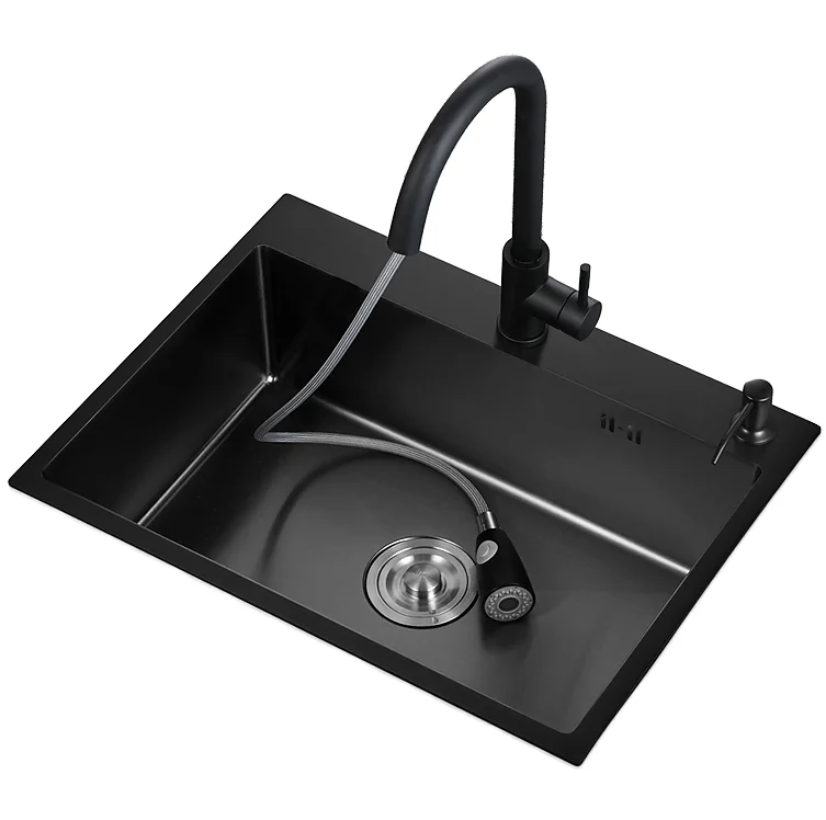 Customized Luxury Single Bowl 201/304 Stainless Steel Kitchen Sinks With Plate Fireclay Kitchen Sink