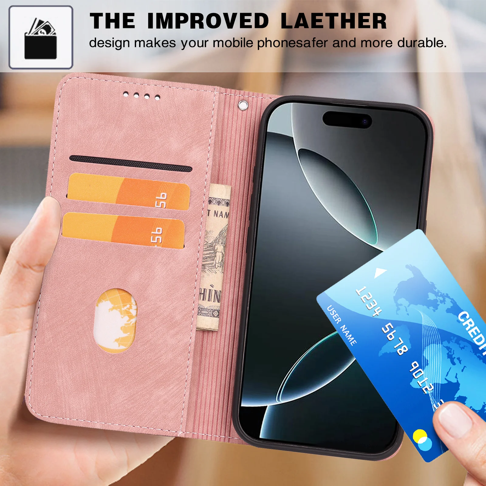 Fashion Leather Purse Bag Flip Cover For Sony Xperia 1 V10 VI 5 IV with Magnetic Card Holder Shockproof Mobile Phone Cases