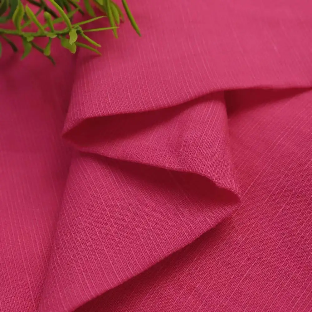 E28 High quality Tencel Linen Georgette plain dyed solid fabric for dress 22 colors available for sale