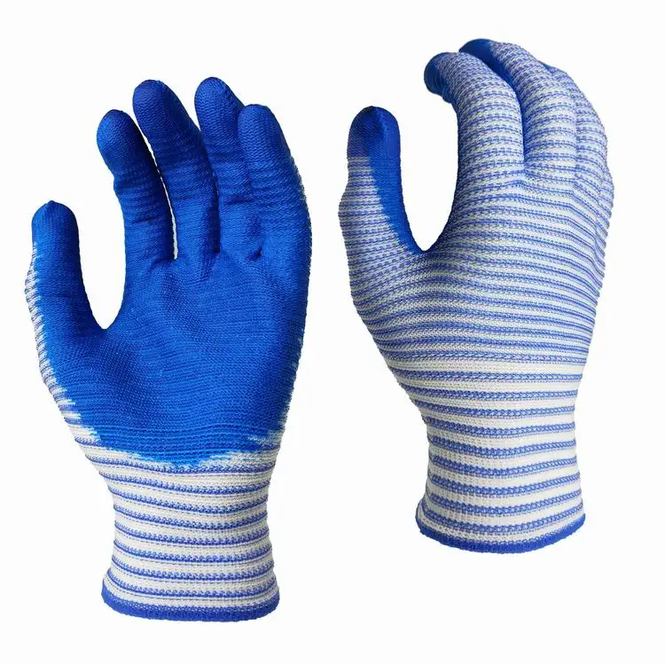 YULAN DNP205 Cheap nitrile coated gloves, zebra-stripe texture increases grip