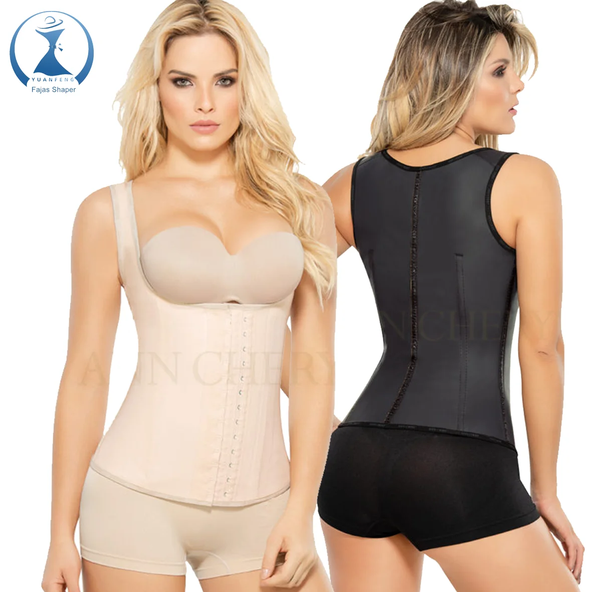 YUANFENG OEM Customize Waist Trainer Latex Fajas Colombian Women Corsets With Curves Modeling Strap Slimming waist Belt Corset