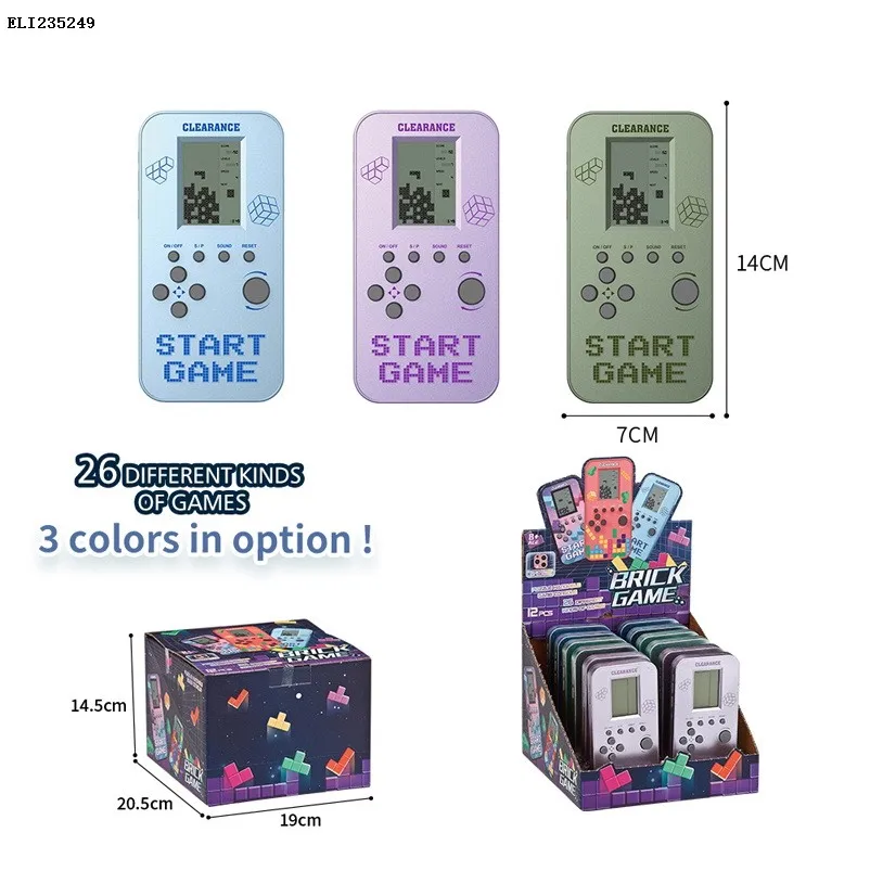 New arrival Mini game machine key chain pocket game network red retro childhood memories game