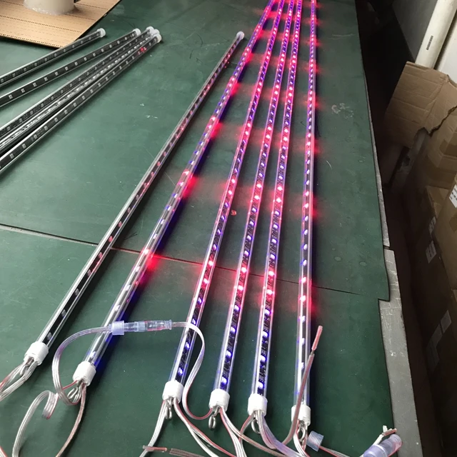 Светодиодные лампы ws2811 индивидуально адресуемые RGB 3d светодиодные пиксельные трубки адгезионные rgb метеоритный дождь ночной
