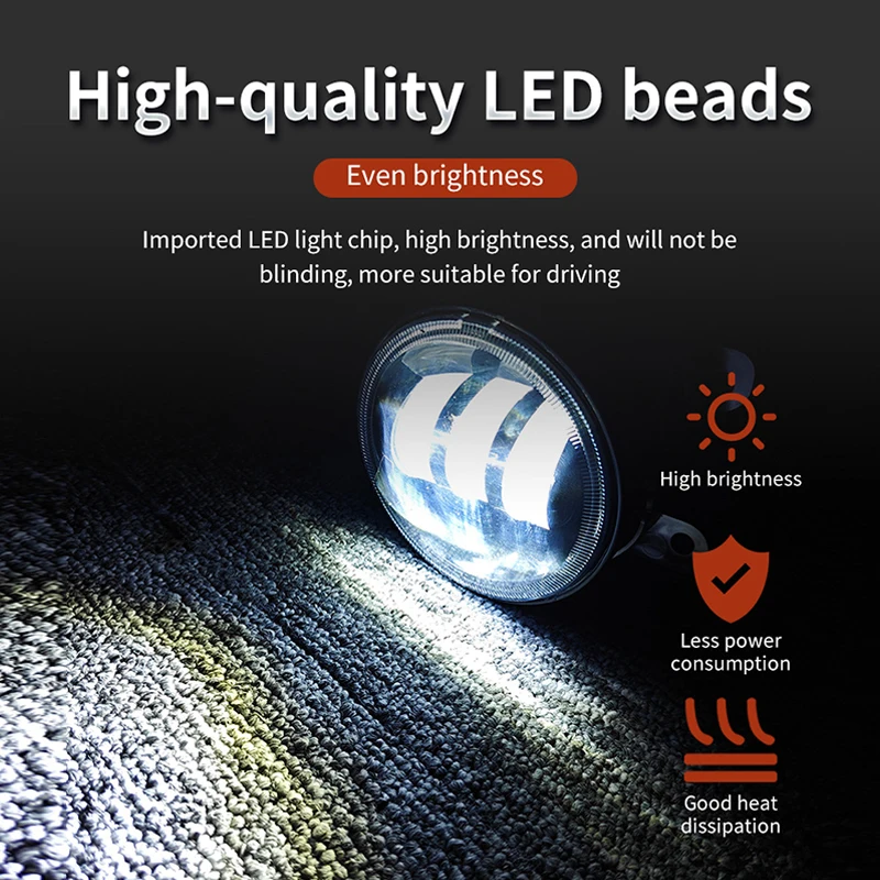 New4 inch 30wLED Car Fog Light Front Bumper Fog Lamp DRL White 12V For Ford Fusion Estate JU 2002 2003 2004 2005 2006 2007 2008