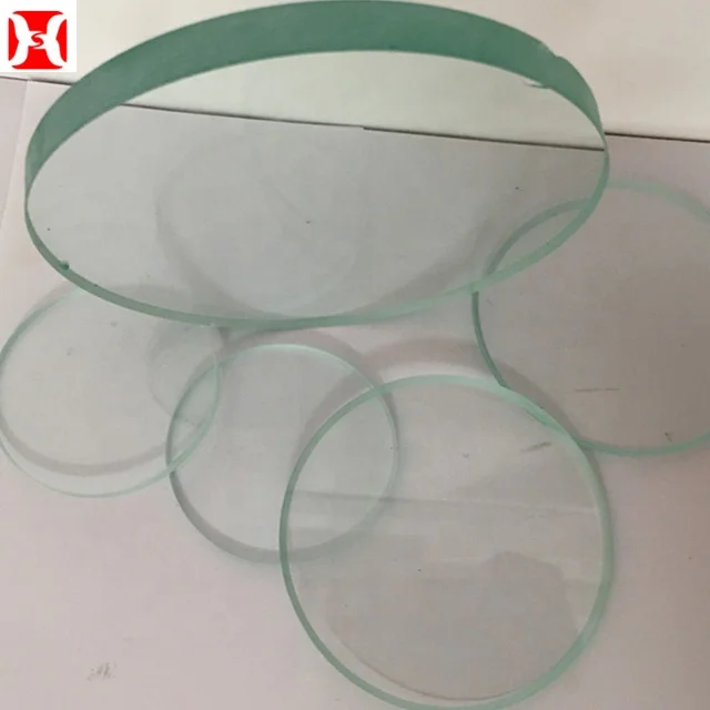 Best selling heat resistant round glass fireplace quartz glass viewing window sheet observation glass Factory price