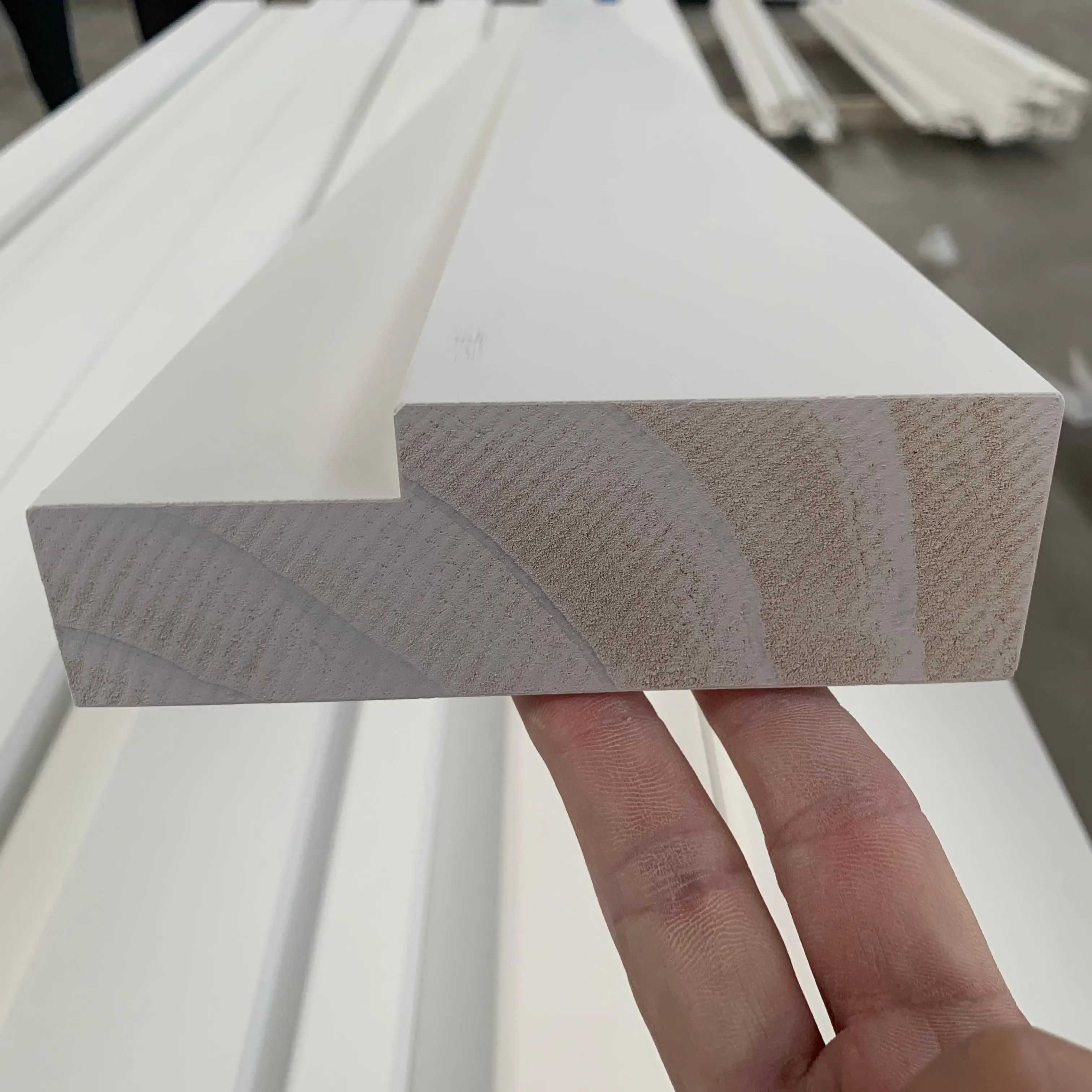 White Primed Pine FJ Wood Single Rabbet Interior Door Jamb