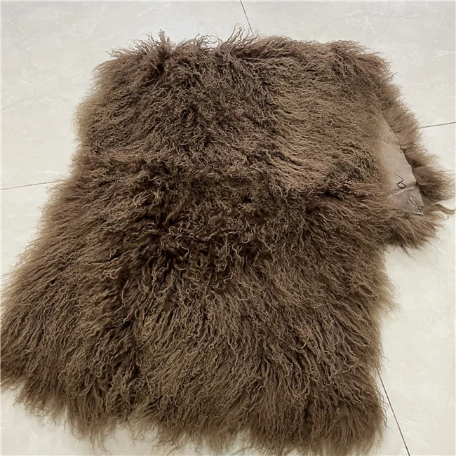 Мех ягненка одеяло монгольский овечья кожа ковер