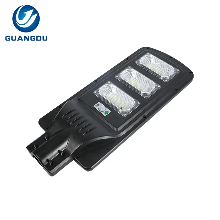  Guangdu Outdoor Ip65 Waterproof Abs 50w 100w 150w 200w 250w 300w Integrated All In One Solar Led Street