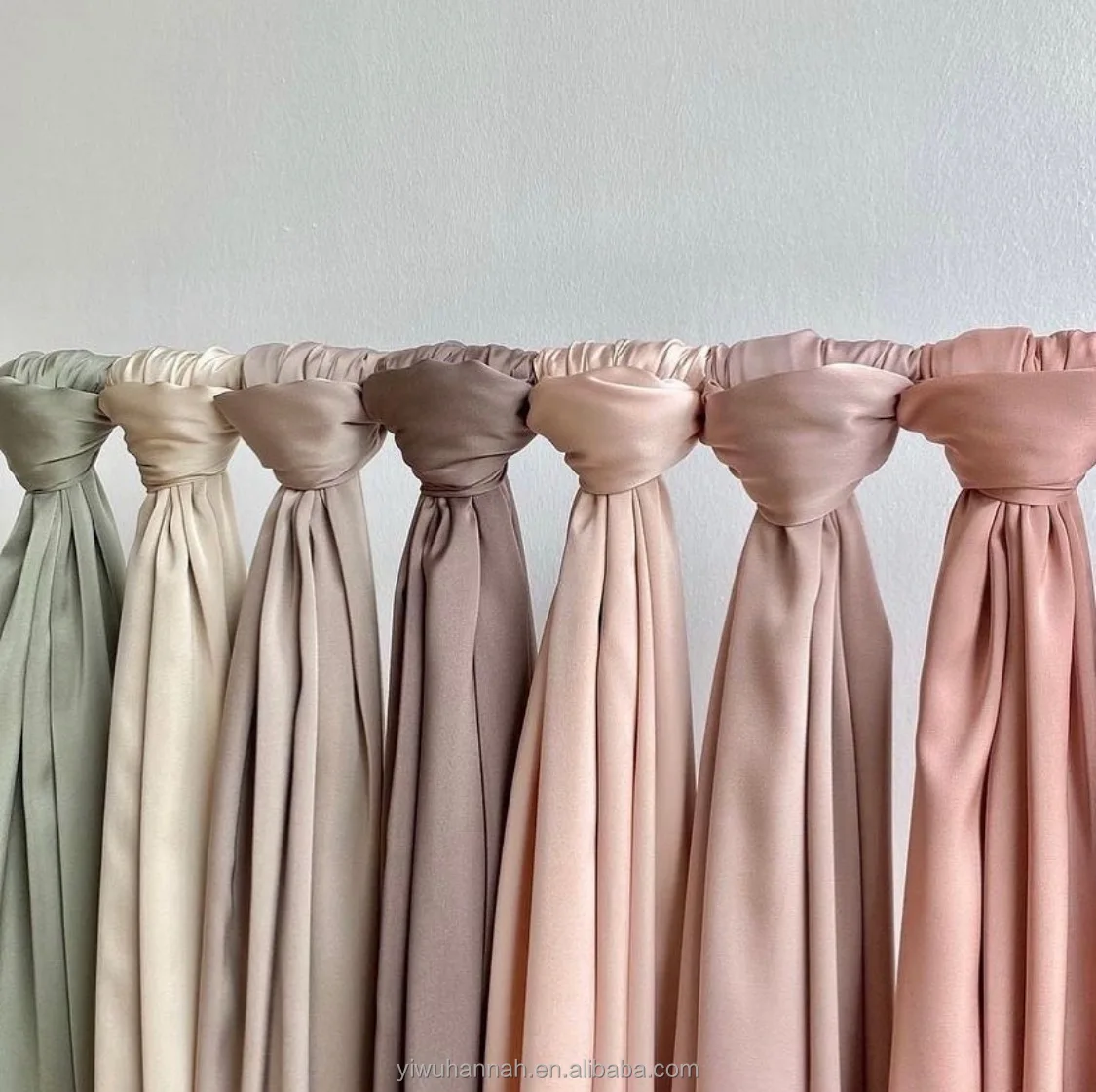 Лидер продаж 2021, Малайзия, премиум, оптовая продажа, Женский мусульманский сатиновый шарф из чистого шелка, мягкий хиджаб shwal