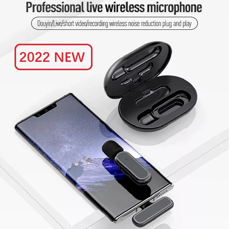 Wireless lavalier microphone for live streaming youtube online teaching