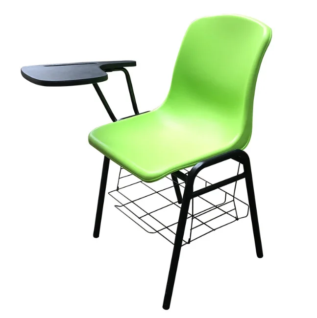 Metal Plastic School Students Study Training Chairs with Writing Tables