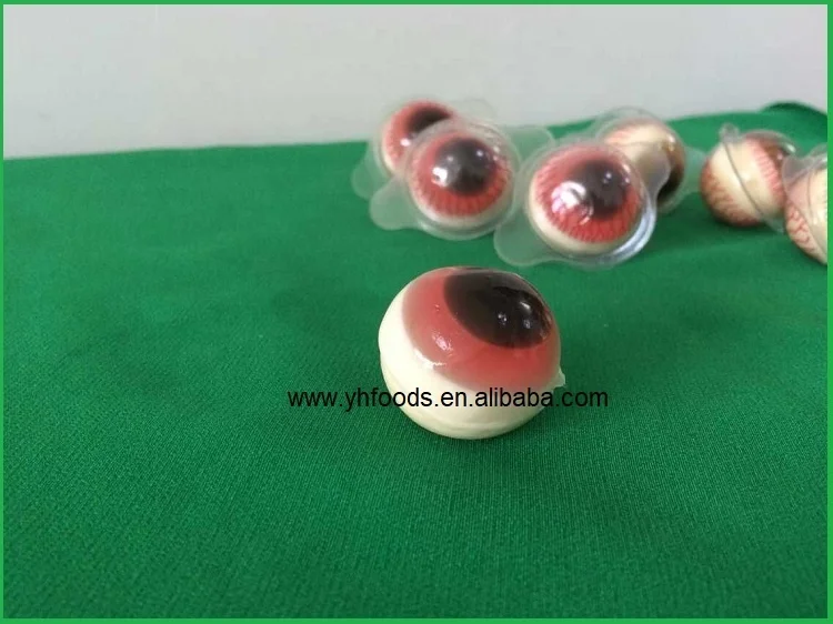 Halloween 3D eyeball gummy candy body parts soft jelly sweets