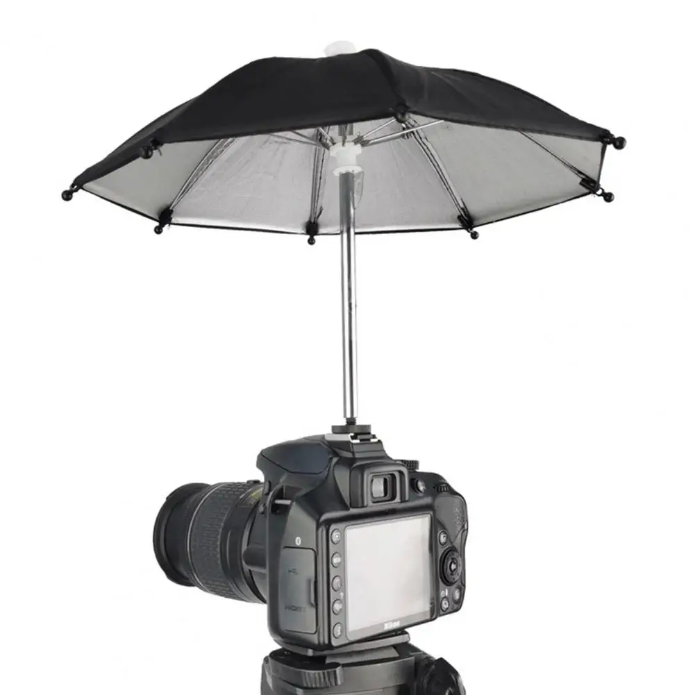 DSLR Camera Umbrella Universal Hot Shoe Cover Photography Accessory Camera Sunshade Rainy Holder for Canon