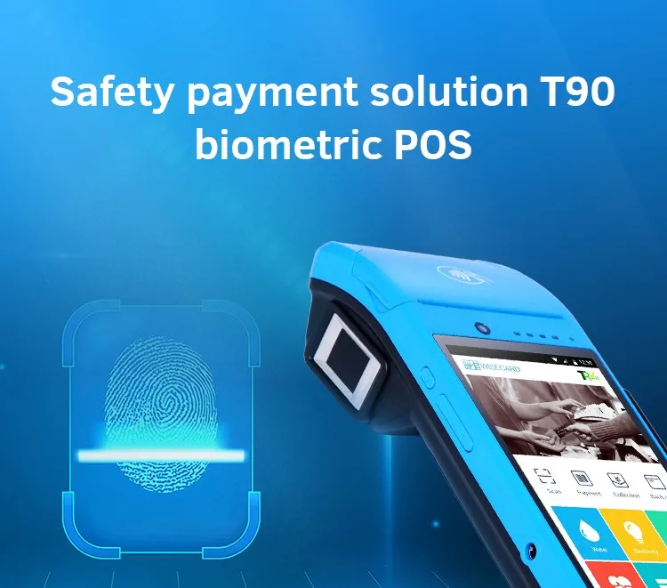 Wisecard T90 MTK MT8735 8mega Pixels 58mm Printer Android Point of Sale Pos Systems Machine