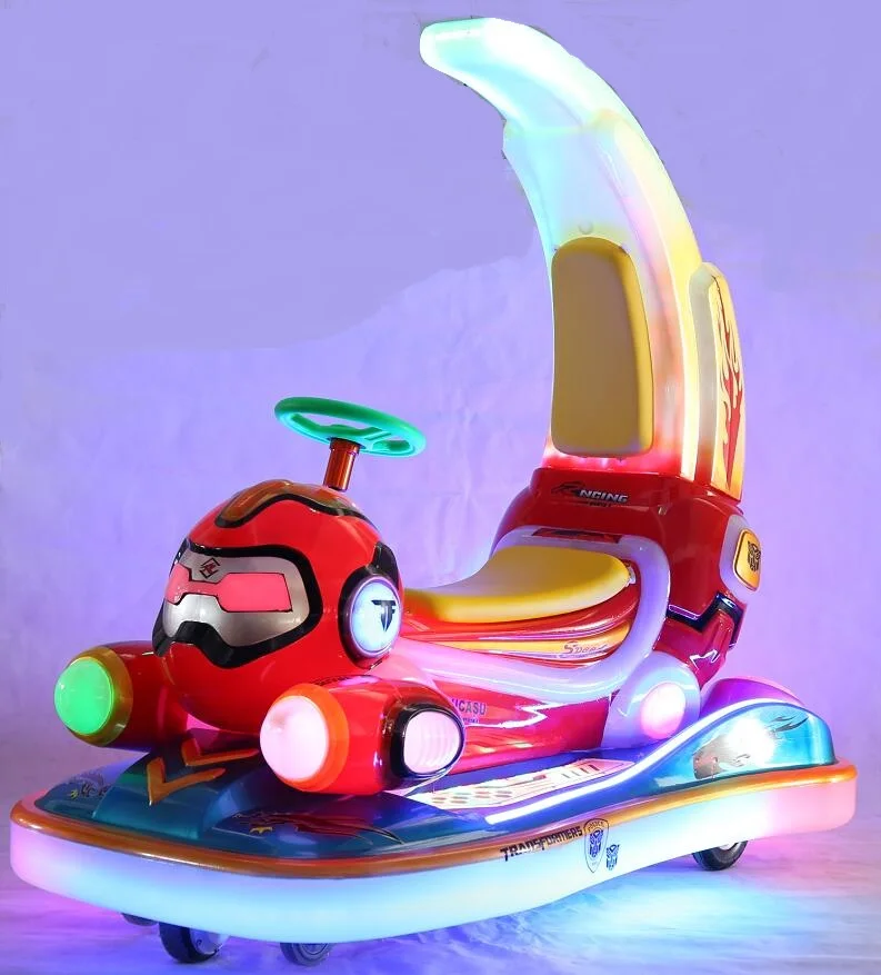 Popular amusement park equipment  kiddie rides sea horse, lights dolphin bumper car amusement rides for sale