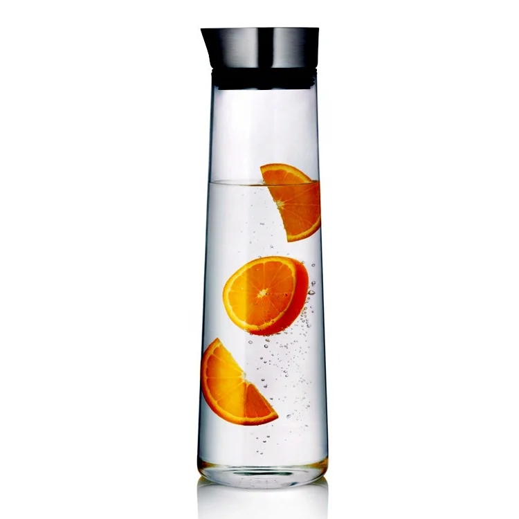 
New design set box gray color water borosilicate glass with easy pouring pitcher nozzle 