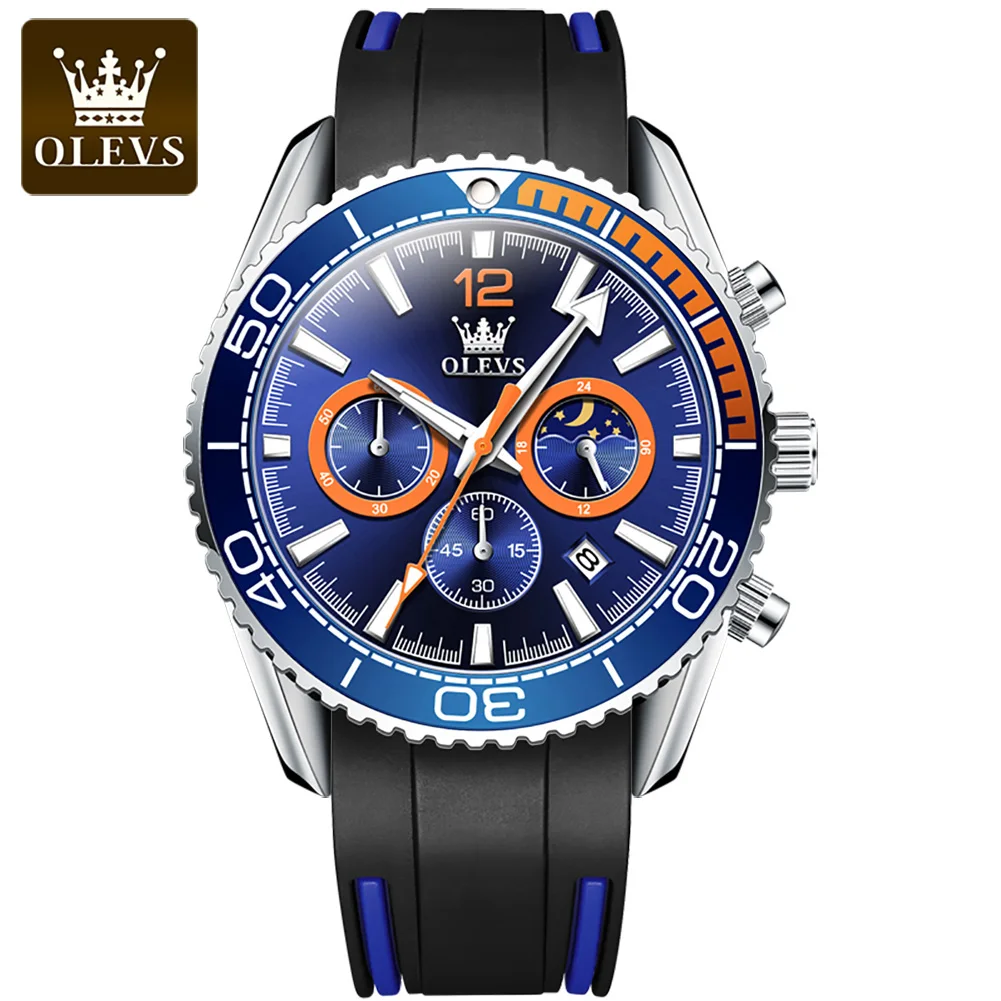 OLEVS 9916  Watches Custom Logo  Small Order Large Dial Date Men Luxury Brand  Sports Quartz Wrist Watch