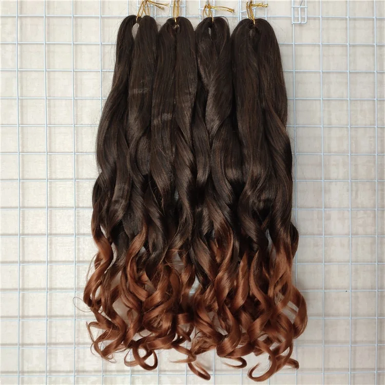 Synthetic Loose Body Wave Spiral Curls Hair French Curly Crochet Braids Wavy Pony Curly Twist 150g Braiding Hair Extensions