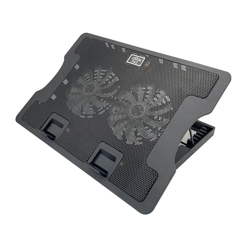 Laptop Stand Adjustable 6 Level  Cooling Pad  With 2 Fans Laptop Cooler Pad