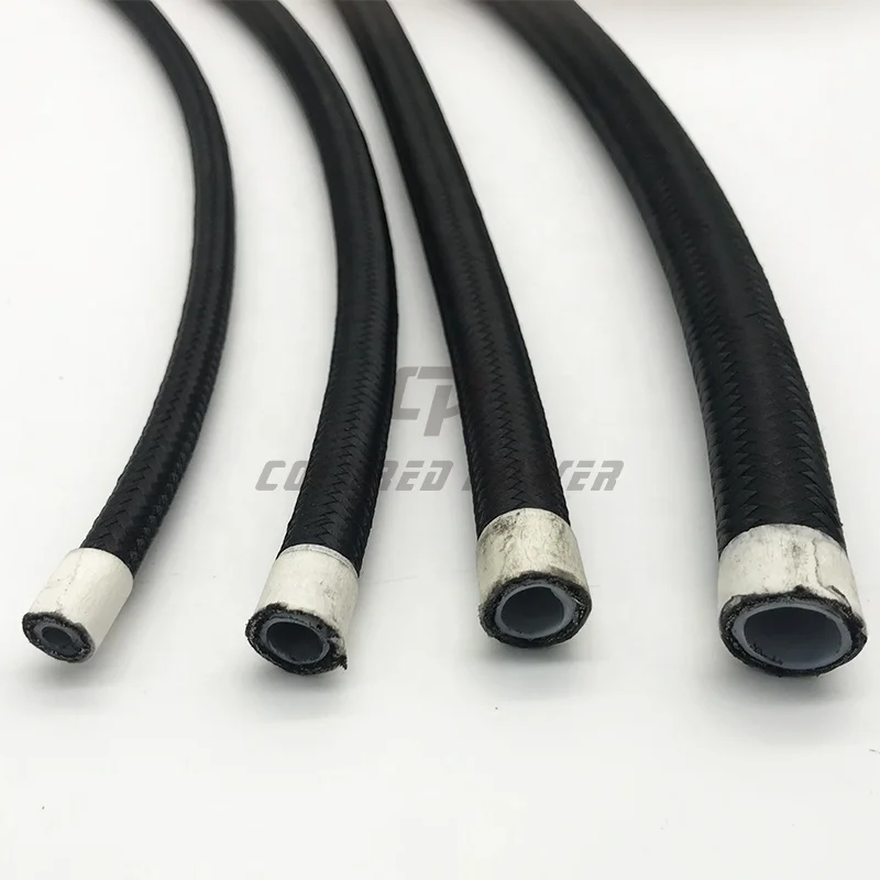 High Performance AN6 Oil Cooler Hose PTFE Nylon Braided Tube Auto Motorcycle High Pressure Hydraulic Pipe Hose