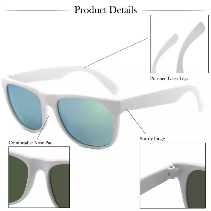 Custom logo Summer Party Cheap PP Sunglasses White Promotional Holiday