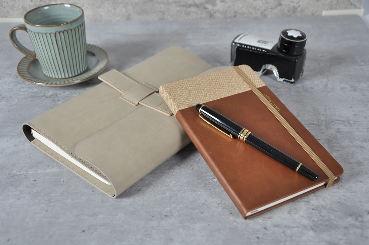 3 folded magnetic closure specialized pu leather dated planners, dately planners organizer planner gift sets