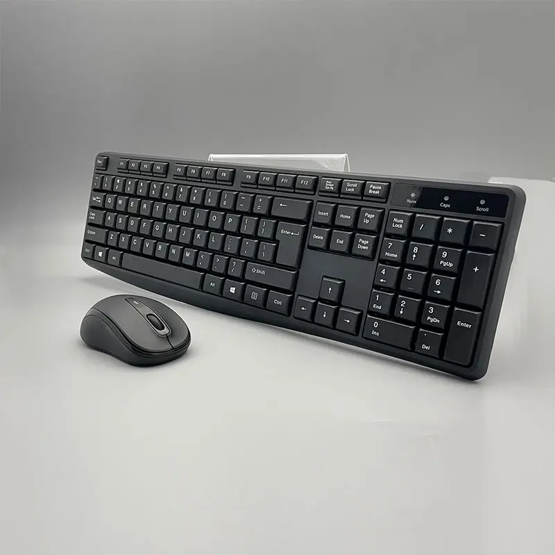 Ready to Ship 2.4G Wireless Keyboard and Mouse Combo 100% Keyboard with 3D Mouse for Windows KMSW-107S
