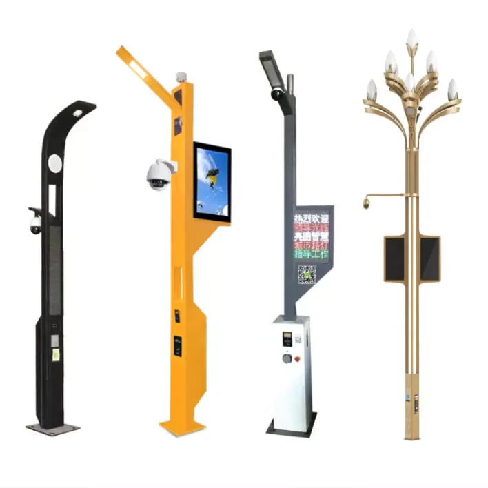 Высококачественный уличный фонарь на солнечной батарее с камерой видеонаблюдения умный умной опоре мониторингом безопасности для умного города