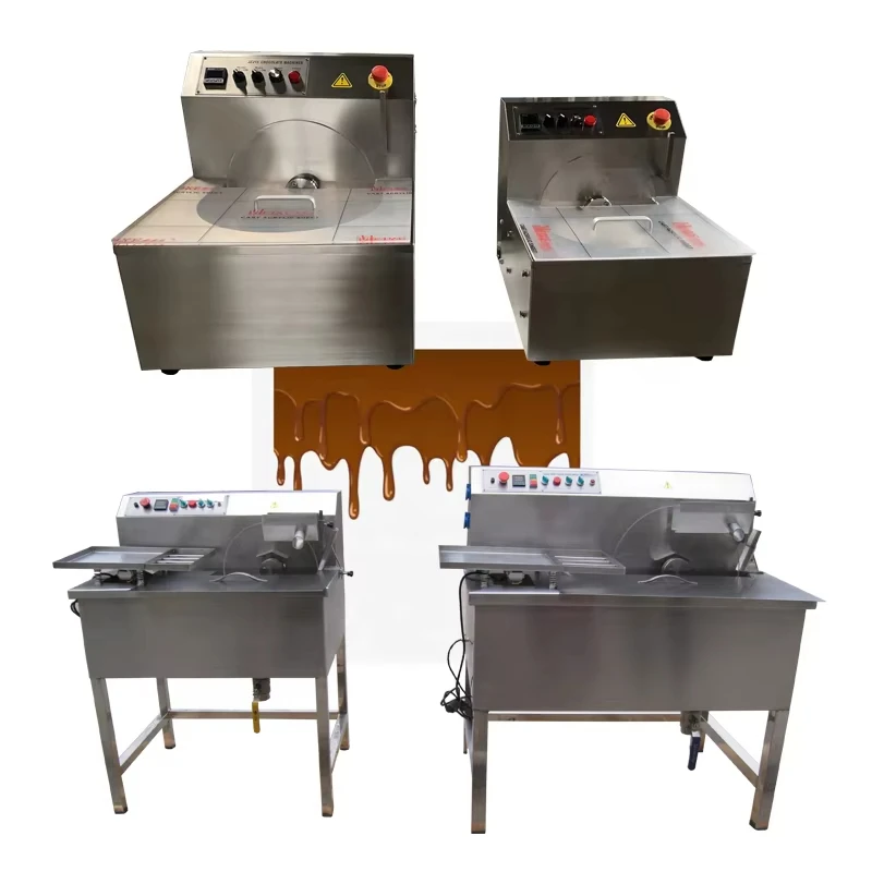 Multi Functional Small Chocolate Temper Melt Equipment Melting Pot Coating Machine