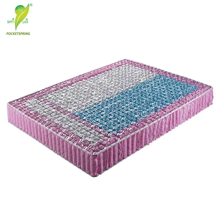 High Elastic 6 Turns 3 5 7 9 Zone Non-woven Fabric Pocket Spring Mattress Bed Queen Size