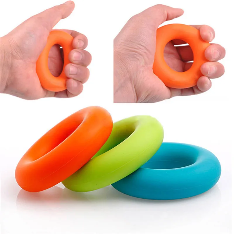 Extension Trainer  Rubber Ring Exerciser Strength Finger Silicone Hand Grip