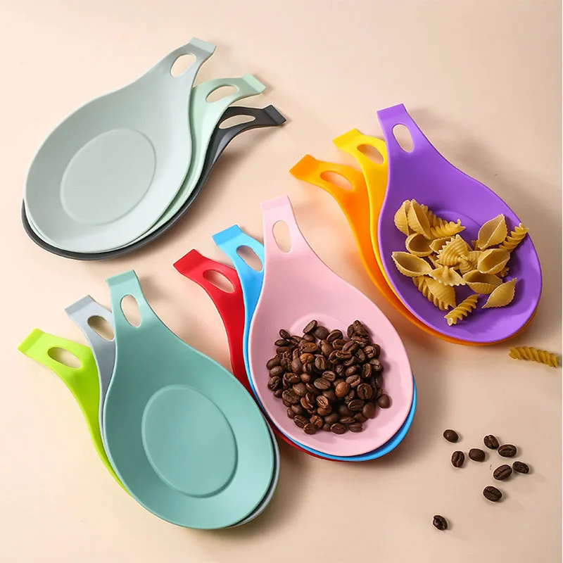 Amazon wholesale kitchen tools multiple colors kitchen accessories BPA free spoon rest spoon rest holder