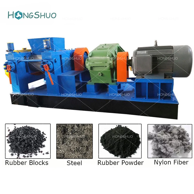 Full Auto Double Shaft Automatic Tyre Recycling Machine/Waste Tire Recycling Equipment