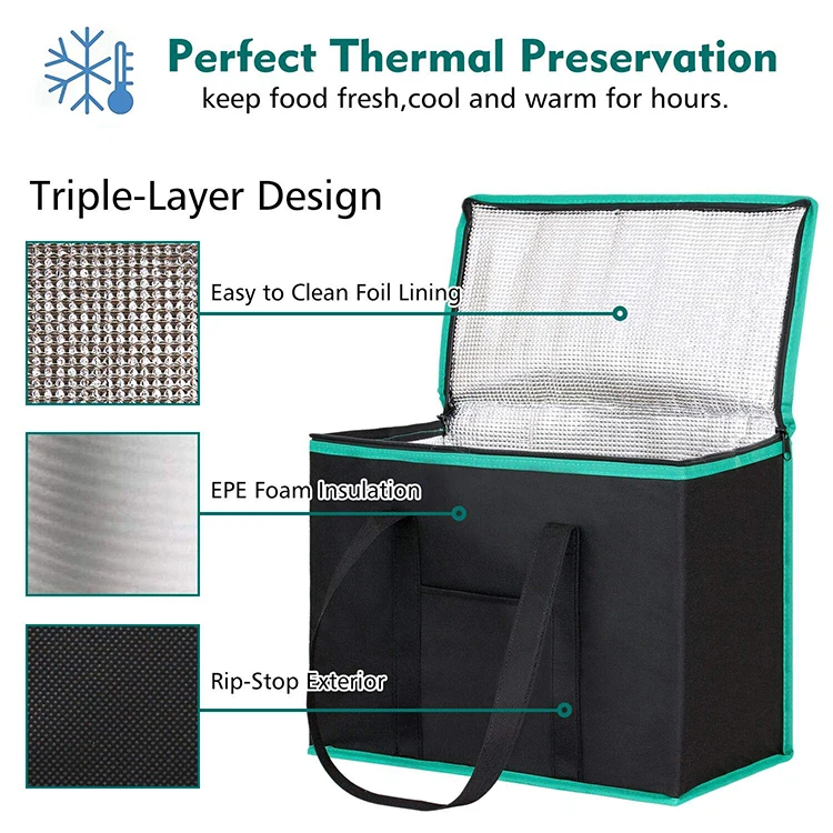 Tote Insulated Wine Cooler Bag Custom Logo Waterproof Shoulder Lunch Cooler Bag For Picnic Camping