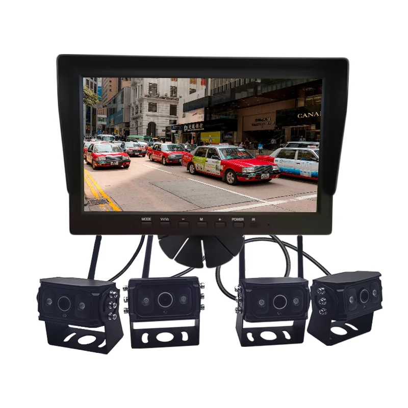 car black box 360 view and show blind spot sides camera monitor system for truck