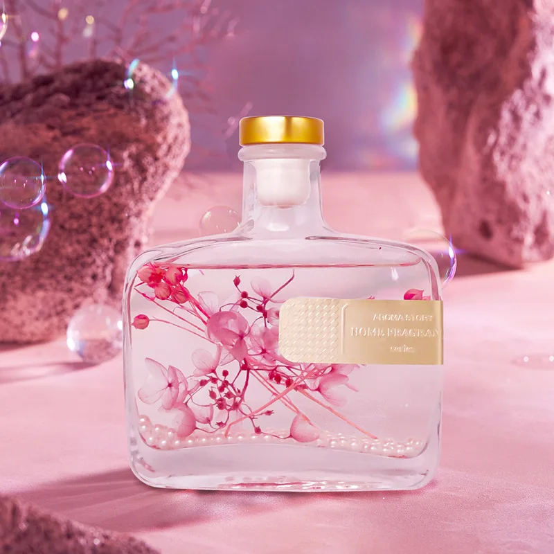 Hot Selling Air Freshener 100ml 200ml 350ml Home Fragrance Perfume Dried Flower Essential Oil Reed Diffuser
